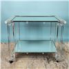 Image 1 : Mid Century Modern Two Tier Lucite Rolling Bar/Serving Cart