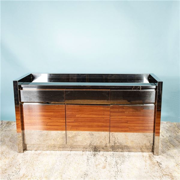 Modernist 3-Drawers Mirrored Console Table/Dresser