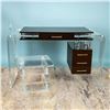 Image 8 : 2pc Mid Century Modern Lucite and Acrylic Desk with Chair