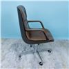 Image 3 : MCM Charles Pollock Steelcase Vinyl Rolling Desk Chair