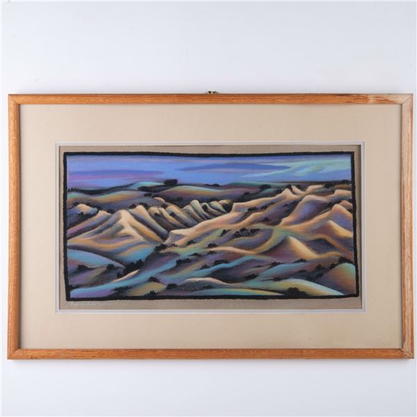 Original Pastel on Paper, Buffalo Lake Series, Signed