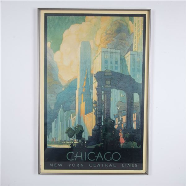 Leslie Ragan, Lithograph, Chicago New York Central Lines