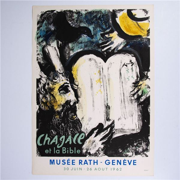 After Marc Chagall, Original Color Lithograph on Wove Paper