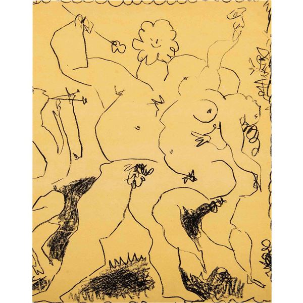 Pablo Picasso Lithograph Atelier Mourlot, Bacchanale II