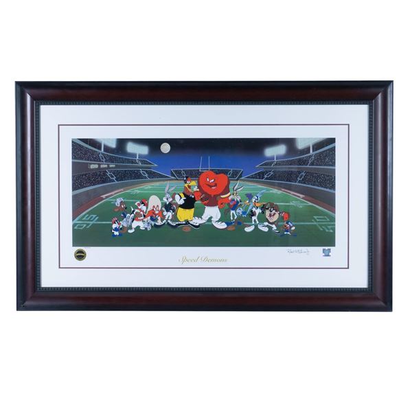 NFL Warner Bros Original Seriolithograph on Paper, Signed