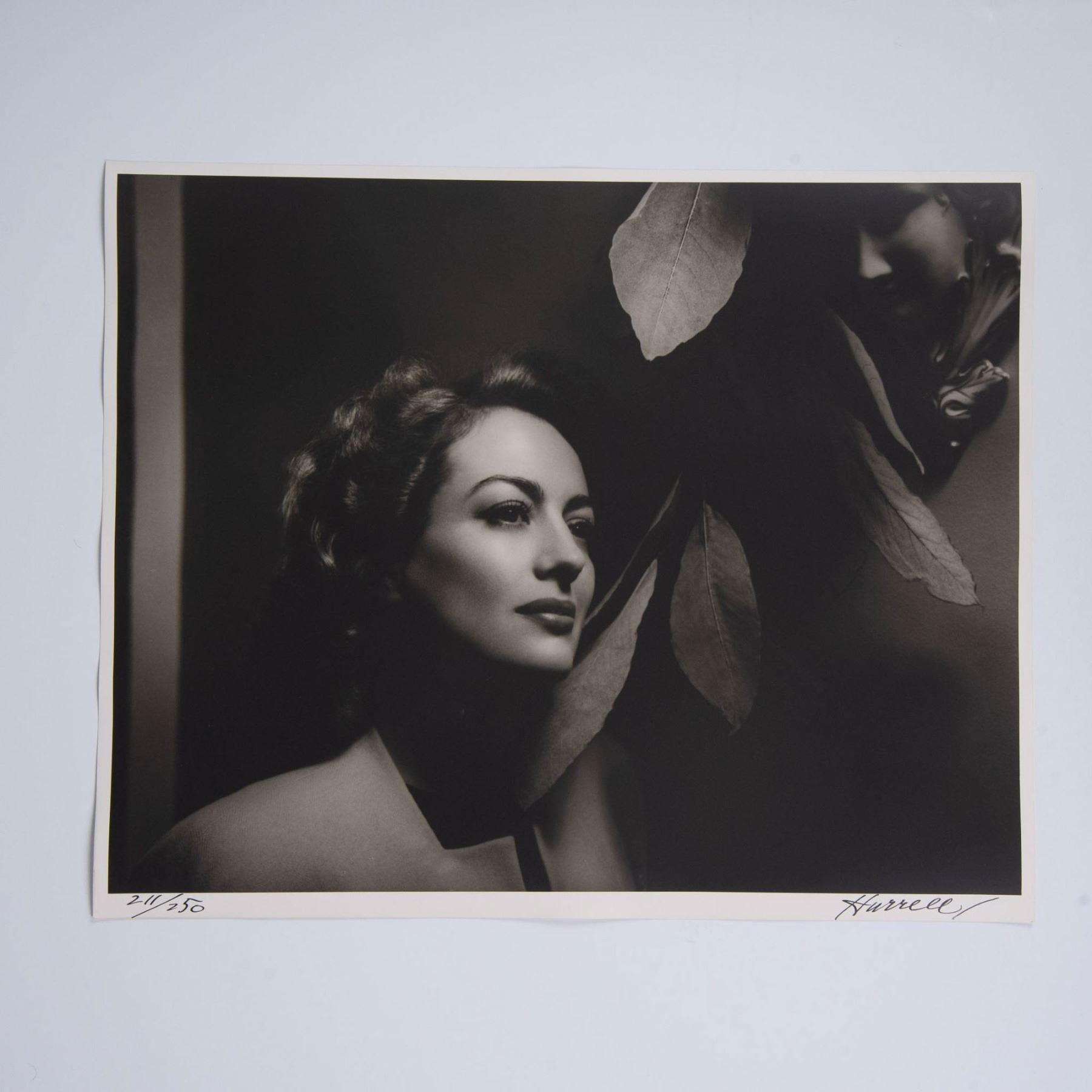 George Hurrell Signature George Hurrell, Original Silver Gelatin Photograph of Joan Crawford, Signed
