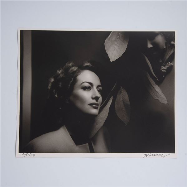 George Hurrell, Original Silver Gelatin Photograph of Joan Crawford, Signed