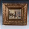 Image 1 : T.E. Pencke, Impressionist Oil on Board, Paris Scene, Signed