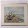 Image 1 : Van Gogh (Aft.) Offset on Paper, Fishing Boats on the Beach