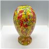 Image 3 : Art Glass Yellow and Red Confetti Vase