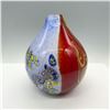 Image 2 : Two Toned and Multicolored Art Glass Vase