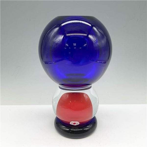 Beranek Czech Handblown Art Glass Vase, Signed