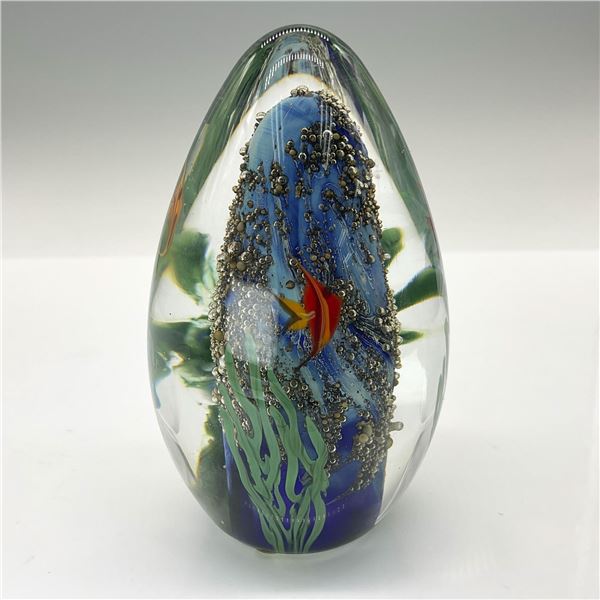 Zellique Art Glass Fish Tank Aquarium Paperweight