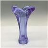Image 2 : Art Glass Vase, Small Violet Colored