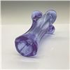 Image 3 : Art Glass Vase, Small Violet Colored
