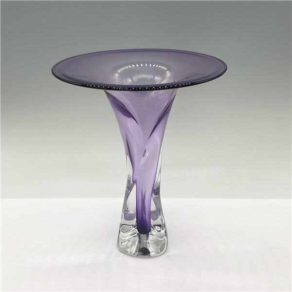 Winfisky Glass Amethyst Colored Vase