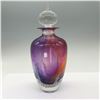 Image 1 : Buzz Blodgett Multicolored Art Glass Bottle with Stopper