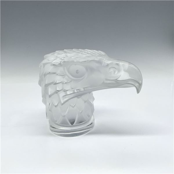 Lalique Crystal Eagle Head Paperweight, Tete d' Aigle