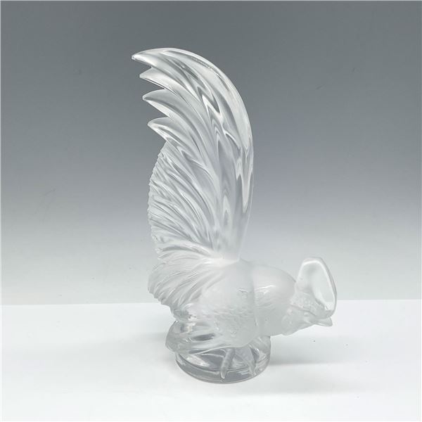Lalique Crystal Paperweight, Coq Nain - Rooster