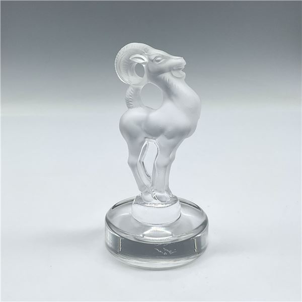 Lalique Crystal Figurine, Bastia Ram