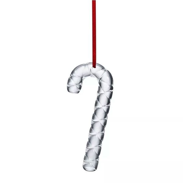 Baccarat Crystal Ornament, Candy Cane Christmas, Sealed Box