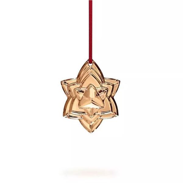 Baccarat Crystal Ornament, Gold Noel 2018, Sealed Box