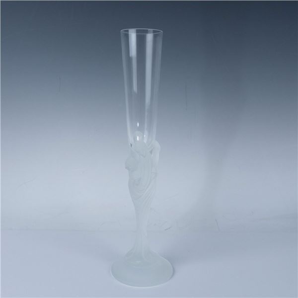 Erte Crystal Champagne Flute, Majestique, State II