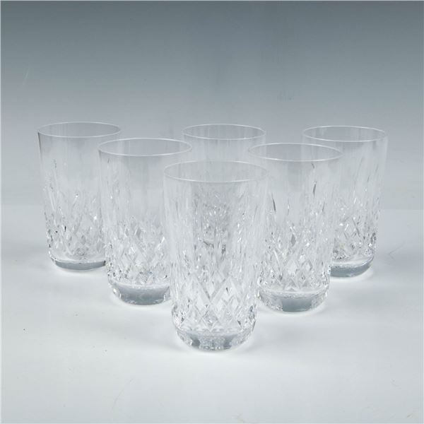 6pc Waterford Crystal Lismore Flat Tumbler Glasses