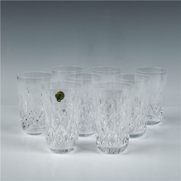 8pc Waterford Crystal Lismore Flat Tumbler Glasses
