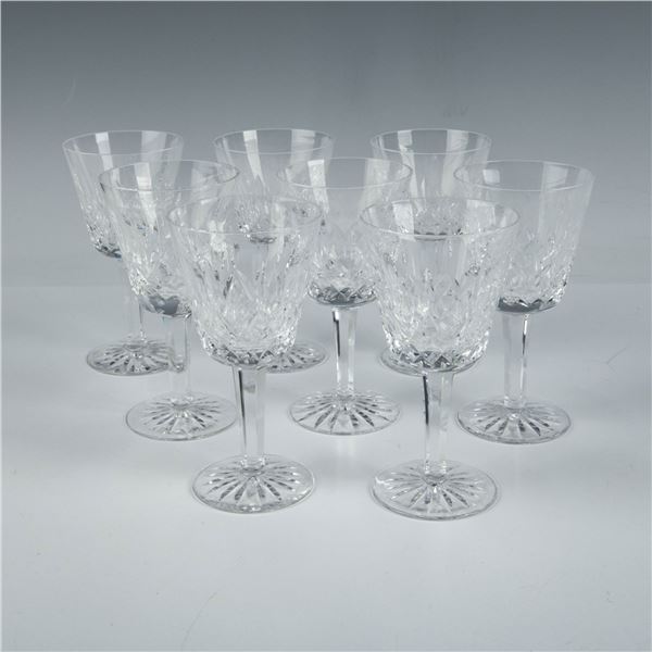 8pc Waterford Crystal Lismore Claret Wine Glasses