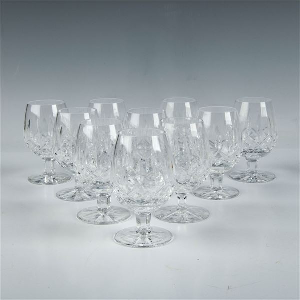 10pc Waterford Crystal Lismore Small Brandy Glasses