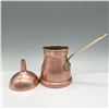 Image 1 : 2pc Copper Melter Saucepan with Brass Handle and Funnel