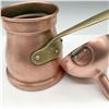 Image 3 : 2pc Copper Melter Saucepan with Brass Handle and Funnel