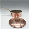 Image 2 : Copper Saucepan with Brass Handle and Lid