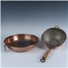 Image 1 : 2pc Vintage Copper Colanders