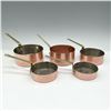 Image 2 : 5pc French Copper Hammered Saucepan + 4 Others