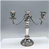 Image 2 : Silver on Copper Three Light Candelabra