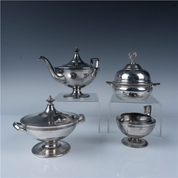 4pc Silverplate Serving Piece Grouping