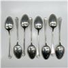 Image 2 : 8pc Towle Sterling Teaspoons, Cascade