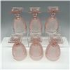 Image 3 : 6pc Anchor Hocking Pink Water Goblets, Miss America