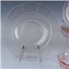 Image 7 : 19pc Depression Era Pink Glass Teacups, Saucers, and Plates