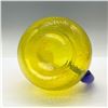 Image 3 : Textured Glass Pitcher, Bright Yellow and Cobalt