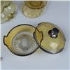 Image 8 : 11pc Vintage Yellow Glass Plates & Serving Dishes