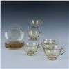 Image 1 : 12pc Fostoria Glass Fairfax Topaz