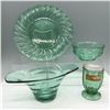 Image 1 : 4pc Jeannette, Duncan & Miller, and Assorted Tableware