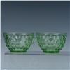 Image 3 : 25pc Vintage Green Glass Tableware