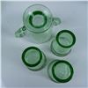 Image 5 : 25pc Vintage Green Glass Tableware