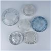 Image 7 : 6pc Retro Clear Patterned Ashtrays