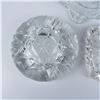 Image 9 : 6pc Retro Clear Patterned Ashtrays