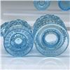 Image 4 : 6pc Vintage Blue Glass Tableware
